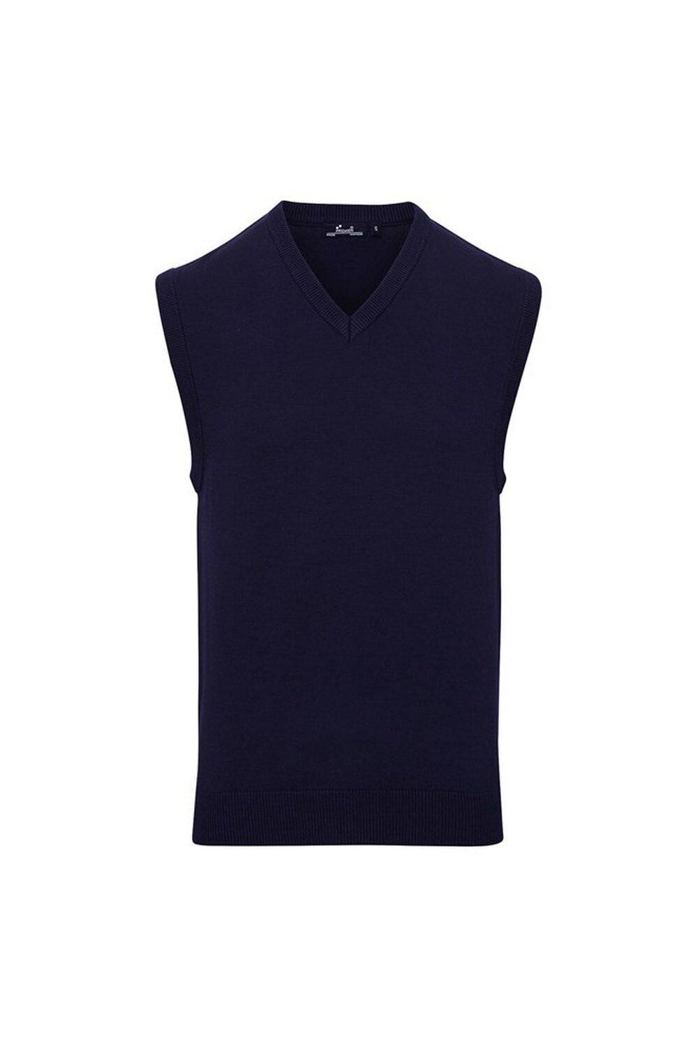 Вязаный жилет-свитер без рукавов Premier, темно-синий
Вязаный жилет-свитер без рукавов Premier, темно-синий