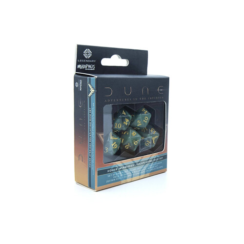 Настольная игра Dune: Adventures In The Imperium Rpg – House Atreides Dice Set
Настольная игра Dune: Adventures In The Imperium Rpg – House Atreides Dice Set