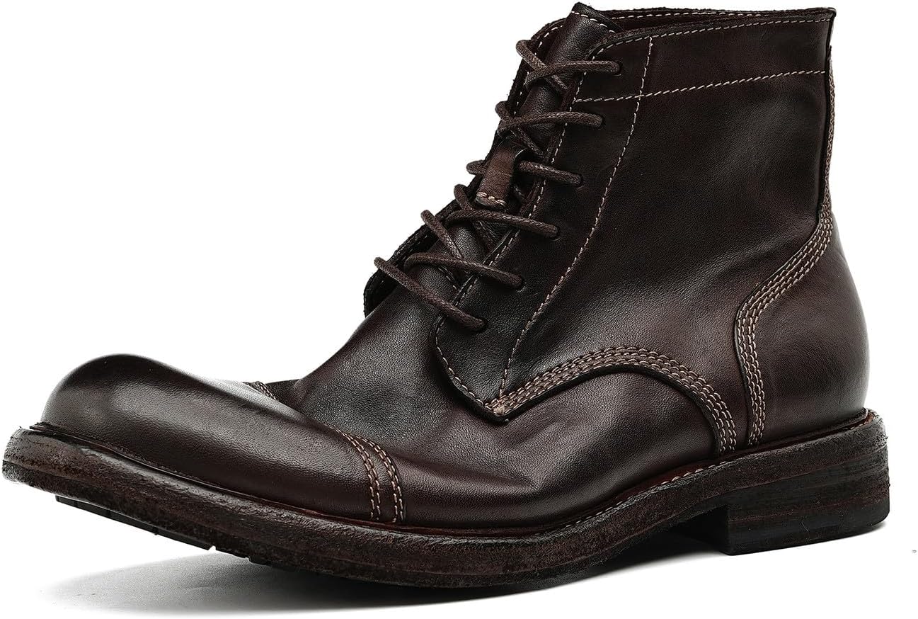 Мужские классические ботинки Oxford - Ручной работы Chelsea на щиколотку из натуральной кожи с носком типа кап и прошивкой по технологии Goodyear для выпускного, свадьбы и повседневного делового стиля Santimon, Coffee
Мужские классические ботинки Oxford - Ручной работы Chelsea на щиколотку из натуральной кожи с носком типа кап и прошивкой по технологии Goodyear для выпускного, свадьбы и повседневного делового стиля Santimon, Coffee