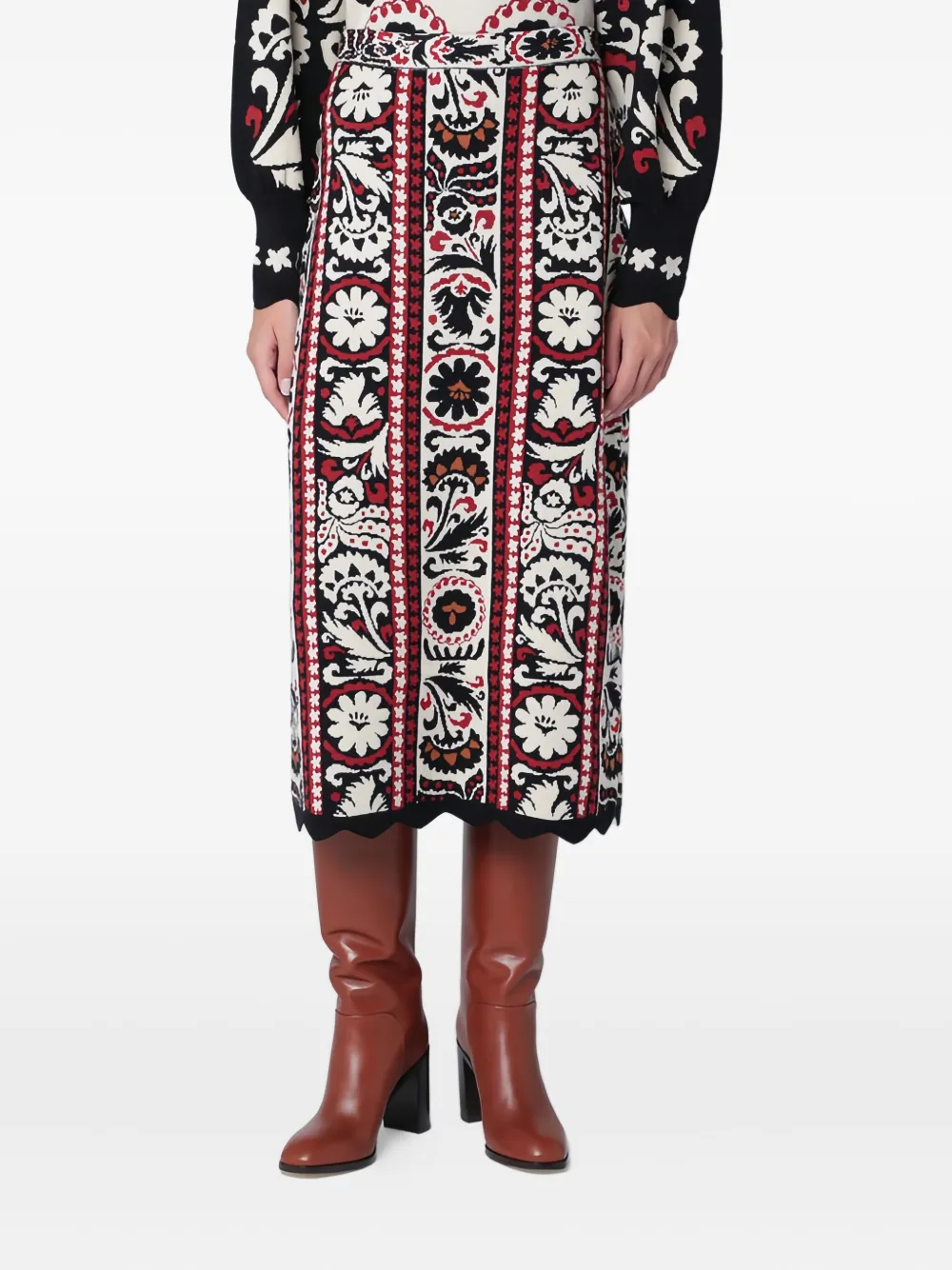 Прямая юбка с гобеленовым узором Farm Rio, красный
Прямая юбка с гобеленовым узором Farm Rio, красный