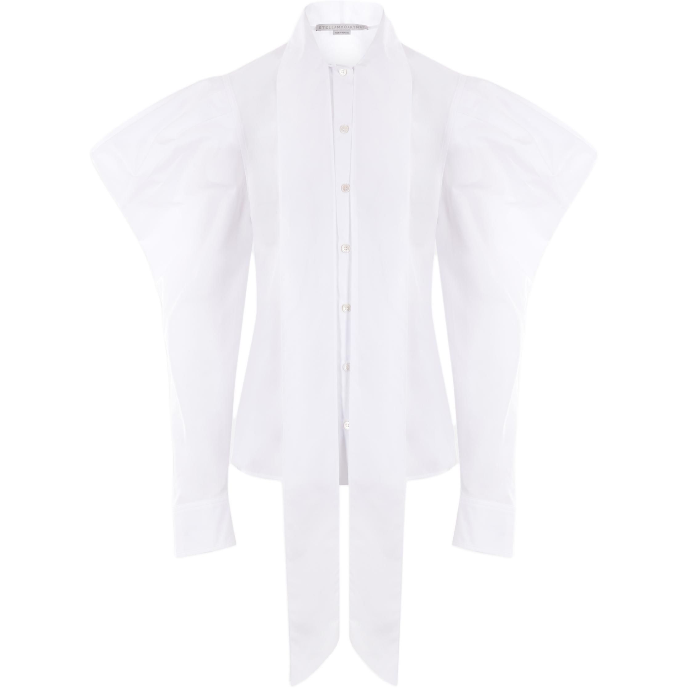 Блузка с бантом и пышными рукавами Stella McCartney, белая
Блузка с бантом и пышными рукавами Stella McCartney, белая