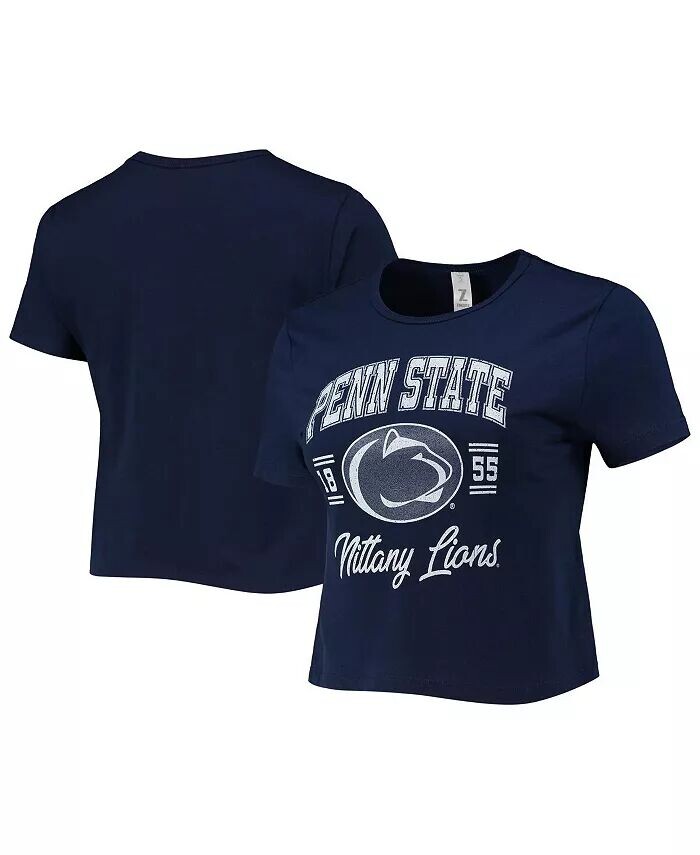Женская укороченная футболка темно-синего цвета с эффектом потертости Penn State Nittany Lions Core Laurels Zoozatz
Женская укороченная футболка темно-синего цвета с эффектом потертости Penn State Nittany Lions Core Laurels Zoozatz