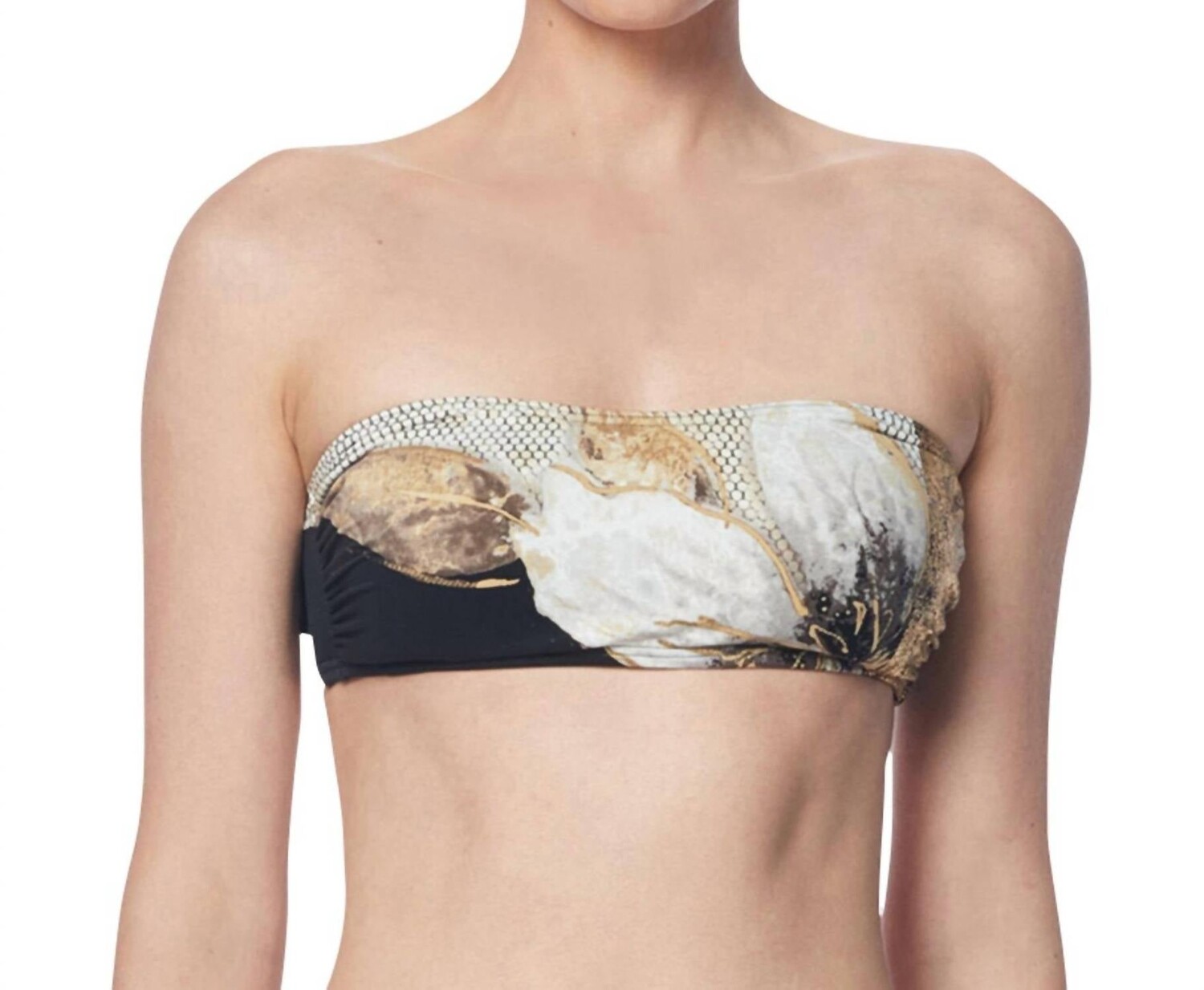 Черный бикини-топ бандо CMV Gilded Garden Carmen Marc Valvo
Черный бикини-топ бандо CMV Gilded Garden Carmen Marc Valvo