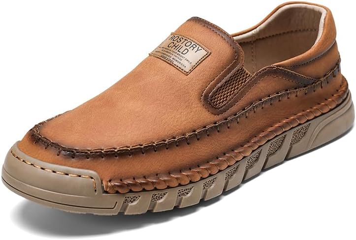 Мужские ручные кожаные ортопедические лоферы LHYXU, удобные повседневные кожаные мокасины на слипоне, светло-коричневый
Мужские ручные кожаные ортопедические лоферы LHYXU, удобные повседневные кожаные мокасины на слипоне, светло-коричневый