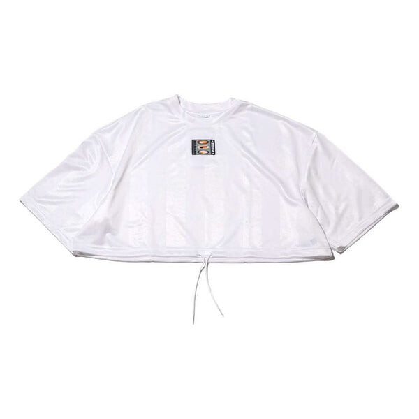 Футболка athleisure casual sports short sleeve high waist loose white Puma, белый 
Футболка athleisure casual sports short sleeve high waist loose white Puma, белый