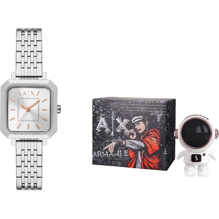 ARMANI EXCHANGE Женские часы с кварцевым механизмом и серебристым циферблатом
ARMANI EXCHANGE Женские часы с кварцевым механизмом и серебристым циферблатом