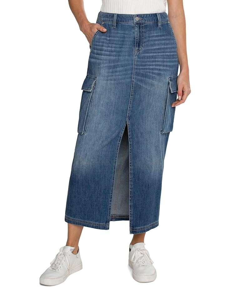 Юбка Liverpool Los Angeles Denim Maxi Cargo Skirt with Split Front, цвет Willow Glen
Юбка Liverpool Los Angeles Denim Maxi Cargo Skirt with Split Front, цвет Willow Glen
