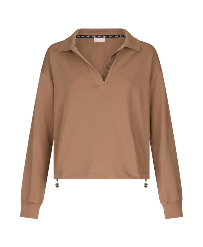 Коричневая толстовка со стразами Liu Jo, коричневый
Коричневая толстовка со стразами Liu Jo, коричневый