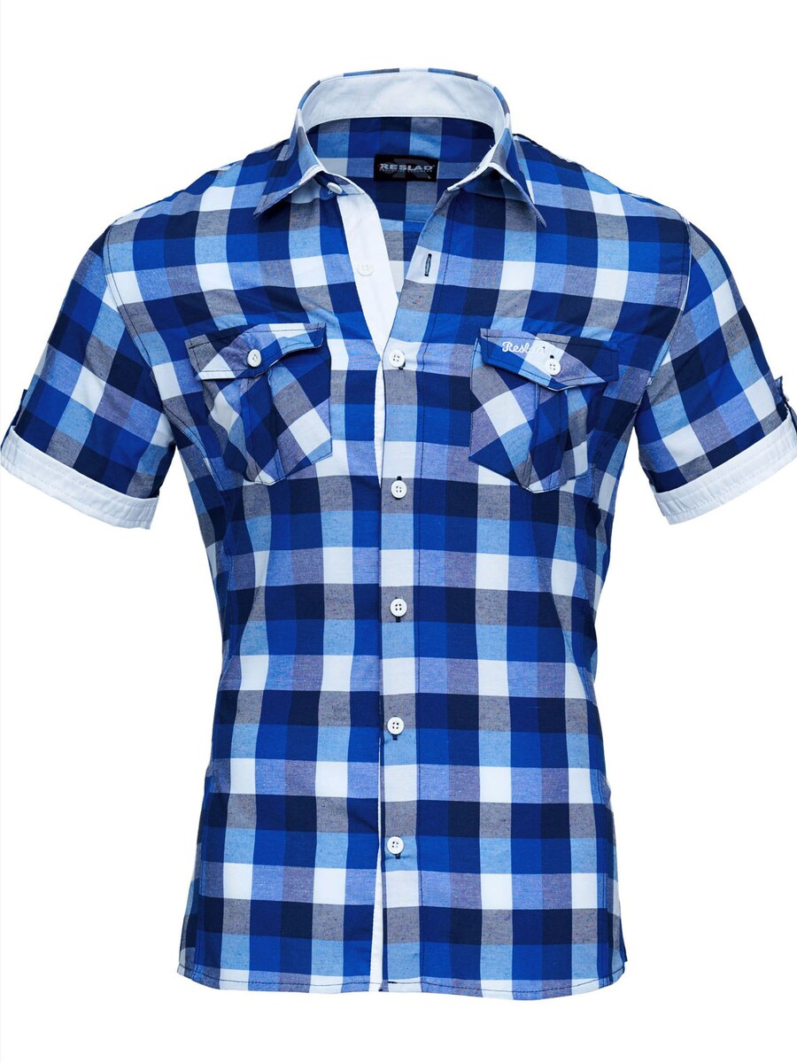 Рубашка Slim Fit на пуговицах Reslad RS7065, синий
Рубашка Slim Fit на пуговицах Reslad RS7065, синий