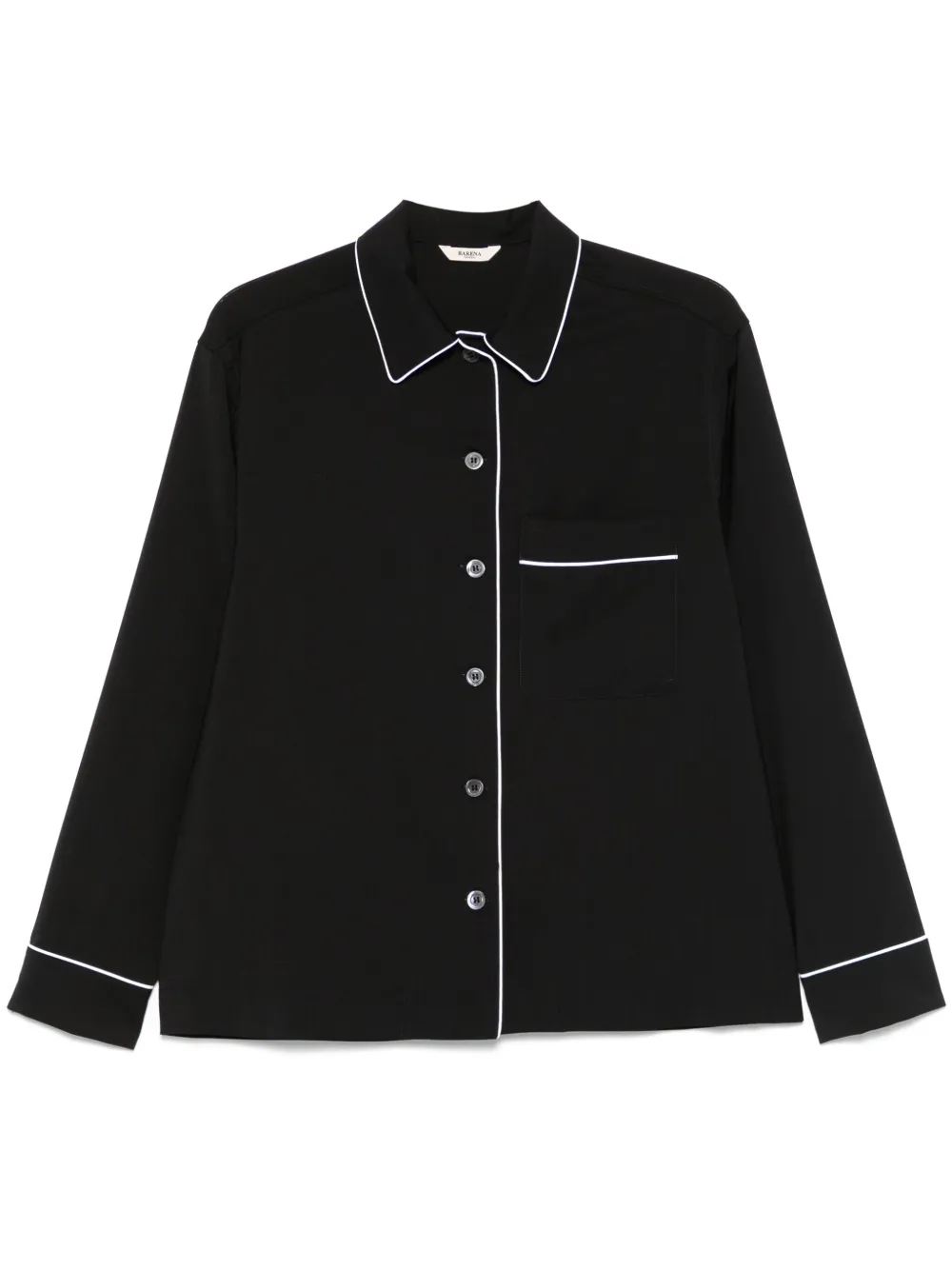 Рубашка с контрастной отделкой Barena, черный
Рубашка с контрастной отделкой Barena, черный
