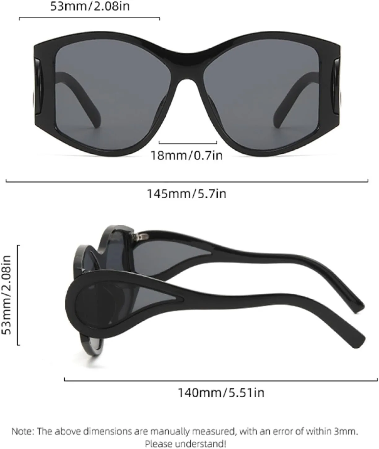 Стильные солнцезащитные очки в овальной оправе большого размера. Панк-стиль, многолинзовые, модные солнцезащитные очки для женщин высокого класса TKKTLLT, Black
Стильные солнцезащитные очки в овальной оправе большого размера. Панк-стиль, многолинзовые, модные солнцезащитные очки для женщин высокого класса TKKTLLT, Black