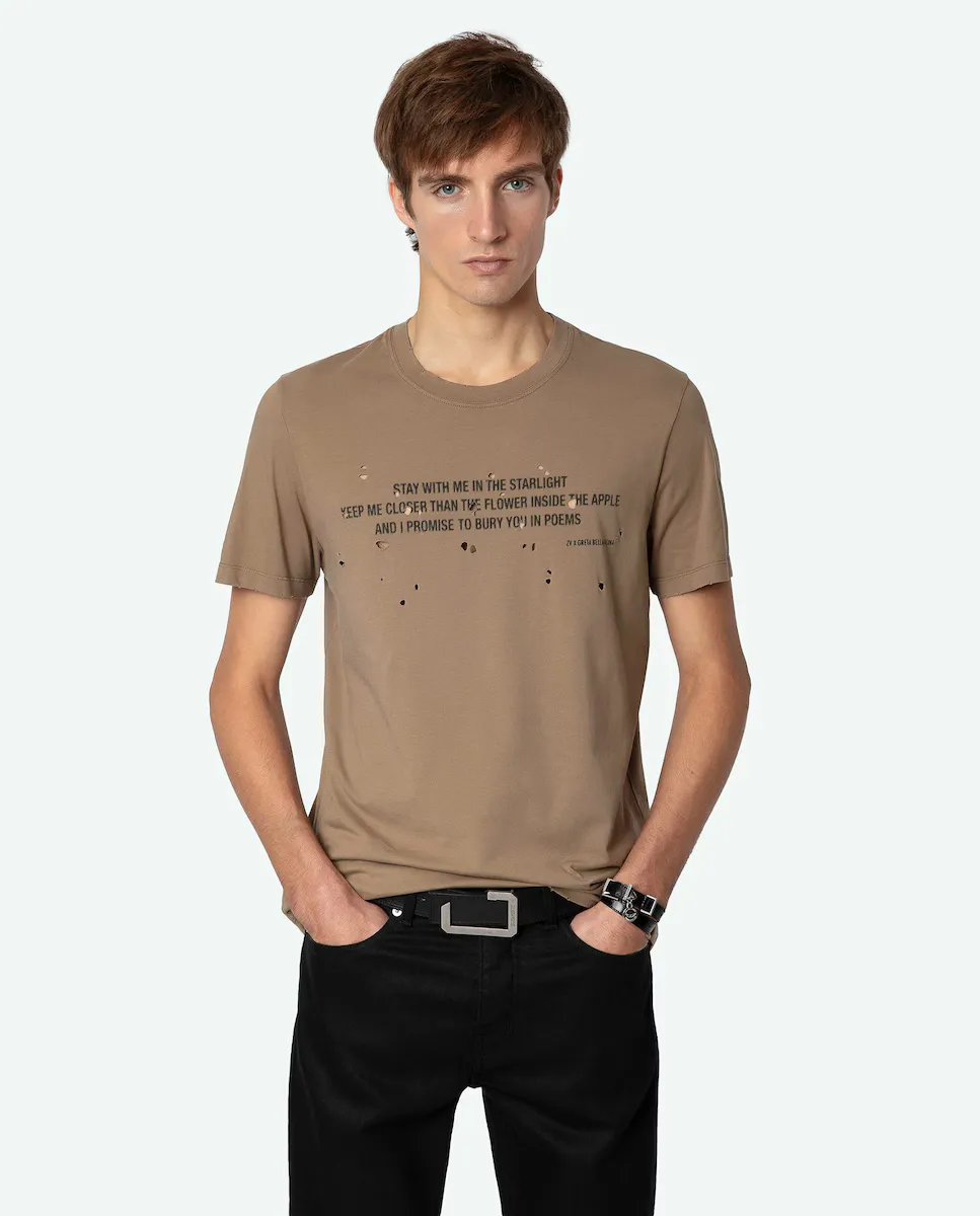 Мужская хлопчатобумажная футболка Tommy с короткими рукавами Zadig & Voltaire, коричневый
Мужская хлопчатобумажная футболка Tommy с короткими рукавами Zadig & Voltaire, коричневый
