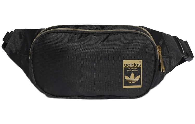 Adidas Originals Полиэстеровая поясная сумка унисекс черная с золотым, Black Gold
Adidas Originals Полиэстеровая поясная сумка унисекс черная с золотым, Black Gold