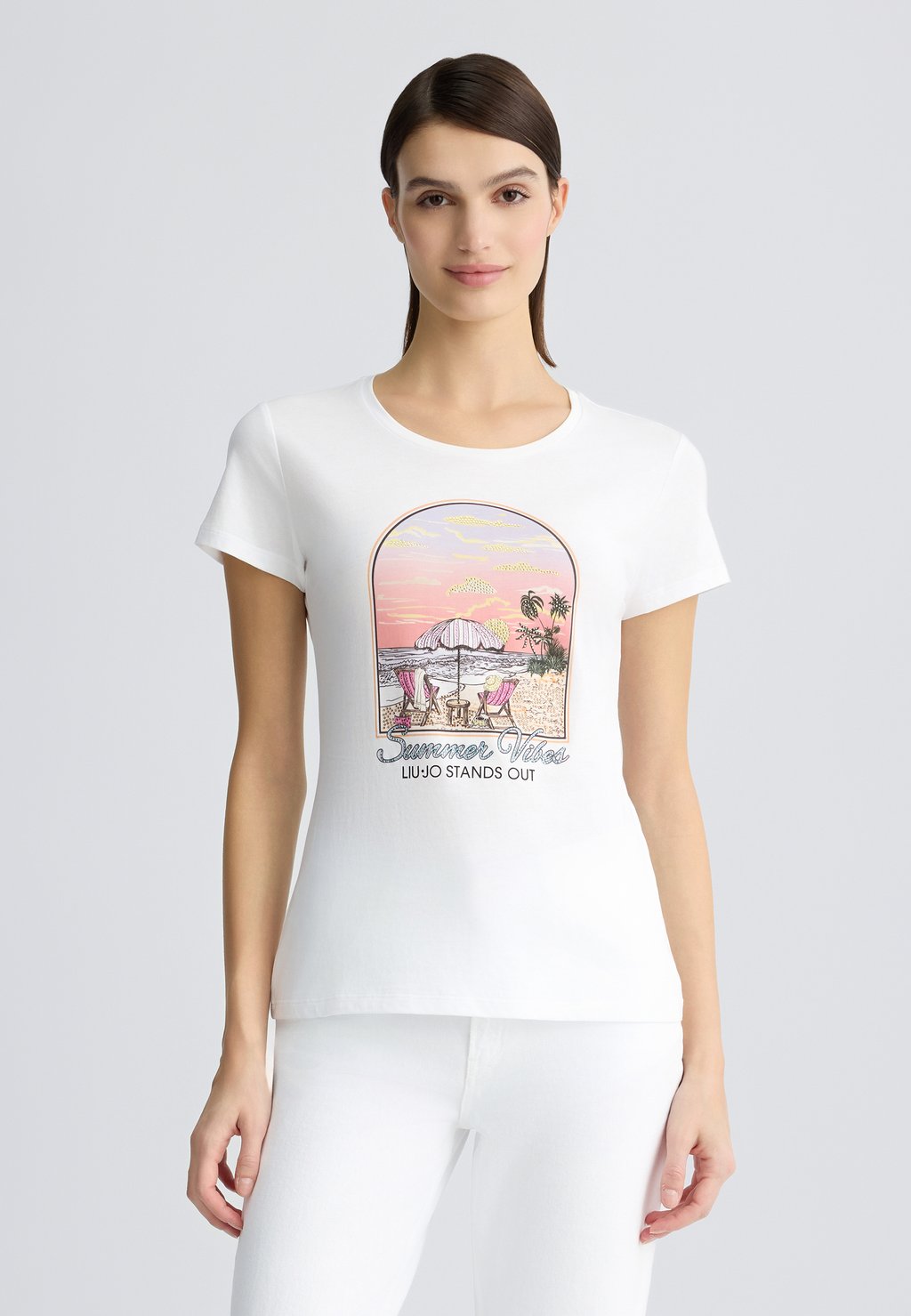 Футболка с принтом LIU JO, белый
Футболка с принтом LIU JO, белый