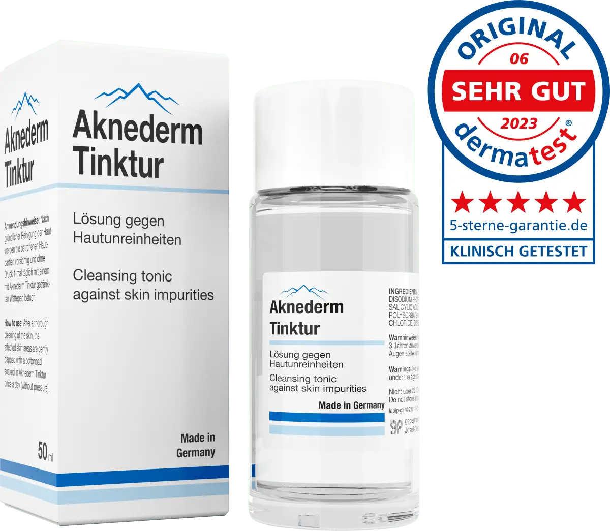Настойка против прыщей кожи 50мл Aknederm
Настойка против прыщей кожи 50мл Aknederm