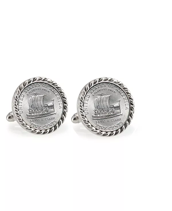 Запонки-Монеты с оправой из каната килевой лодки 2004 года American Coin Treasures, silver
Запонки-Монеты с оправой из каната килевой лодки 2004 года American Coin Treasures, silver