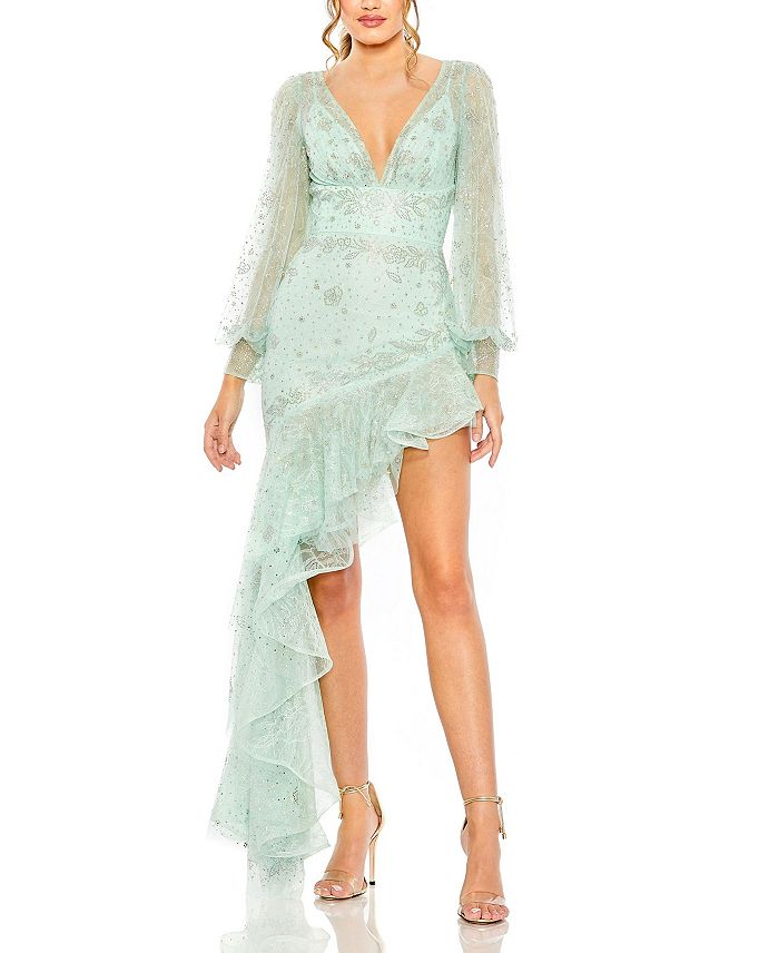 Платье с V-образным вырезом и рукавами "империал" асимметричного кроя Mac Duggal, зеленый
Платье с V-образным вырезом и рукавами "империал" асимметричного кроя Mac Duggal, зеленый