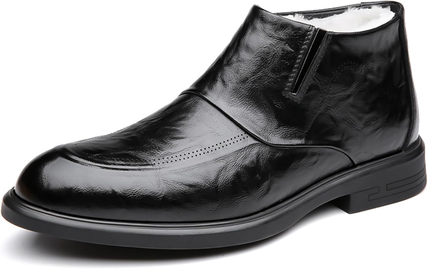 Мужские кожаные челси с острым носком Crepuscute, бархатные теплые оксфордские ботинки, удобные наружные ботинки с нескользящей подошвой, повседневные и официальные, черный
Мужские кожаные челси с острым носком Crepuscute, бархатные теплые оксфордские ботинки, удобные наружные ботинки с нескользящей подошвой, повседневные и официальные, черный