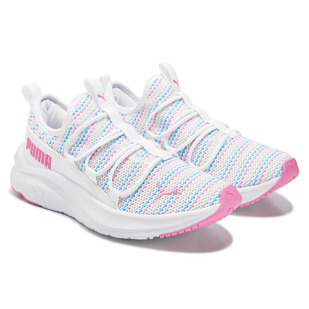 Детские кроссовки one4all big kid от Puma, white/pink multi knit
Детские кроссовки one4all big kid от Puma, white/pink multi knit