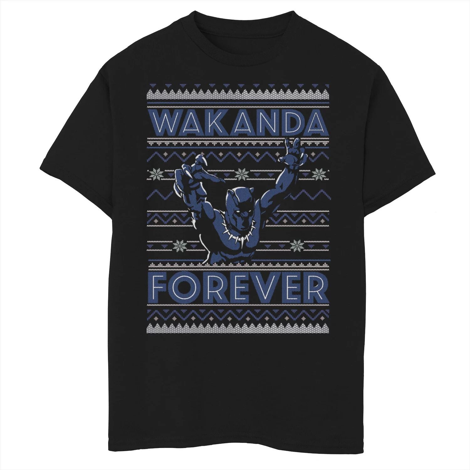 Рождественский свитер Marvel «Чёрная пантера» «Wakanda Forever» для мальчиков 8–20 лет, футболка с рисунком Marvel
Рождественский свитер Marvel «Чёрная пантера» «Wakanda Forever» для мальчиков 8–20 лет, футболка с рисунком Marvel