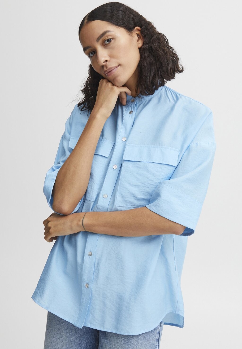 Рубашка b.young Ihaliea, голубой
Рубашка b.young Ihaliea, голубой