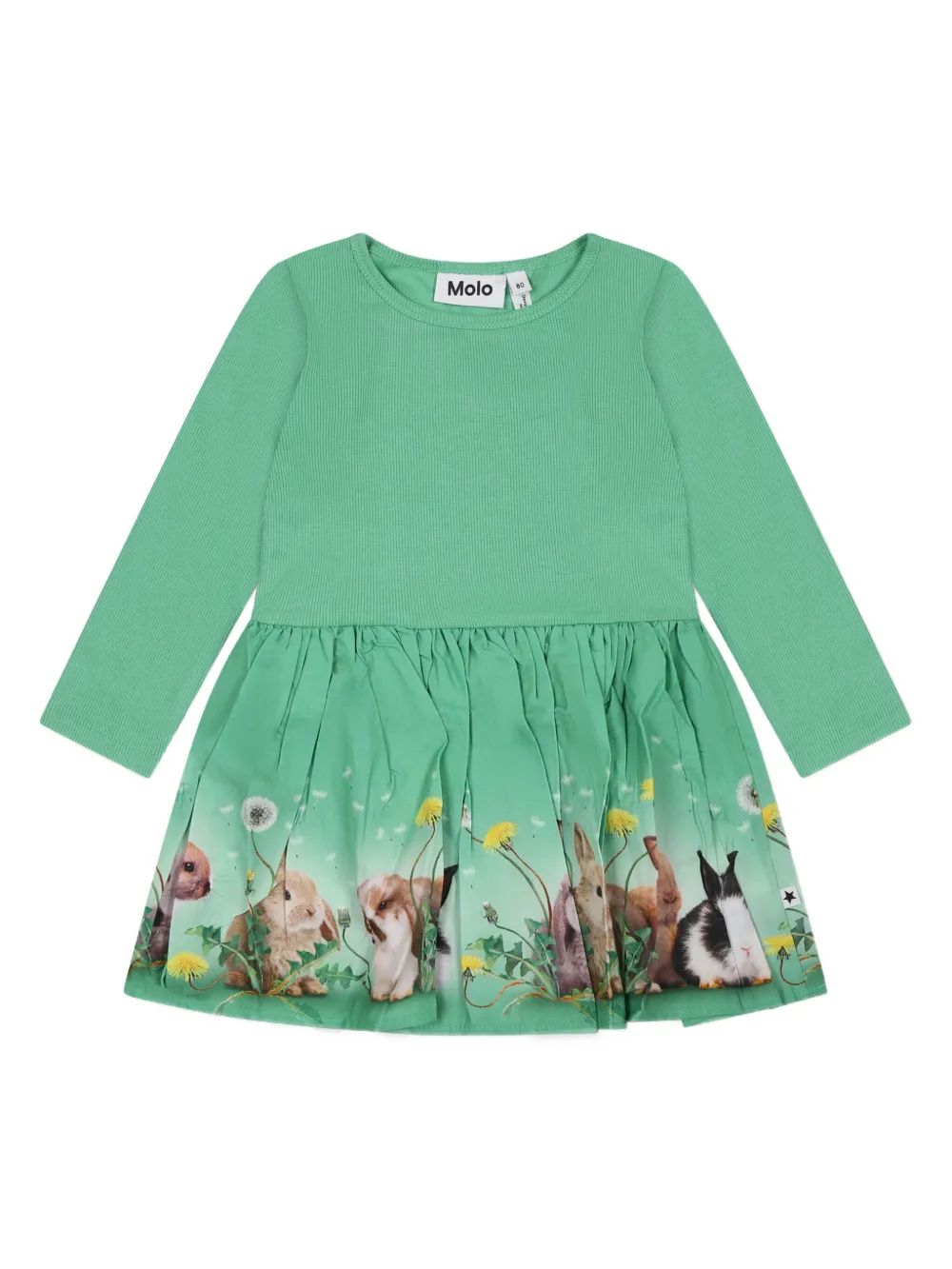Платье с длинными рукавами и принтом Molo, зеленый
Платье с длинными рукавами и принтом Molo, зеленый