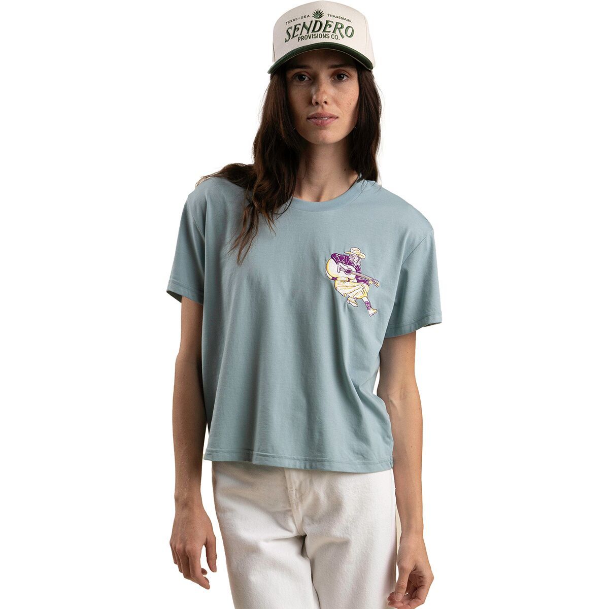 Кроп-футболка Play a song Sendero Provisions Co., синий
Кроп-футболка Play a song Sendero Provisions Co., синий