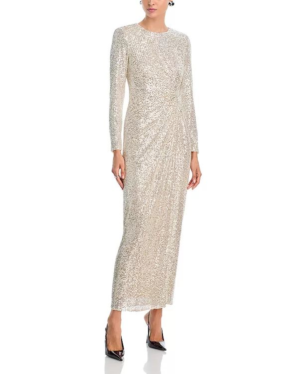 Платье с оборками по бокам Eliza J, серебряный
Платье с оборками по бокам Eliza J, серебряный