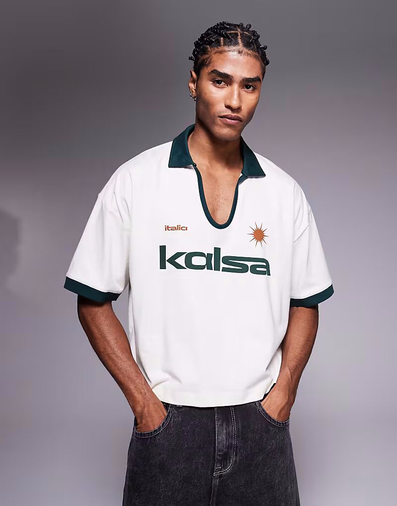 Укороченное поло свободного кроя ASOS DESIGN с вышивкой на груди и контрастным воротником кремового цвета
Укороченное поло свободного кроя ASOS DESIGN с вышивкой на груди и контрастным воротником кремового цвета