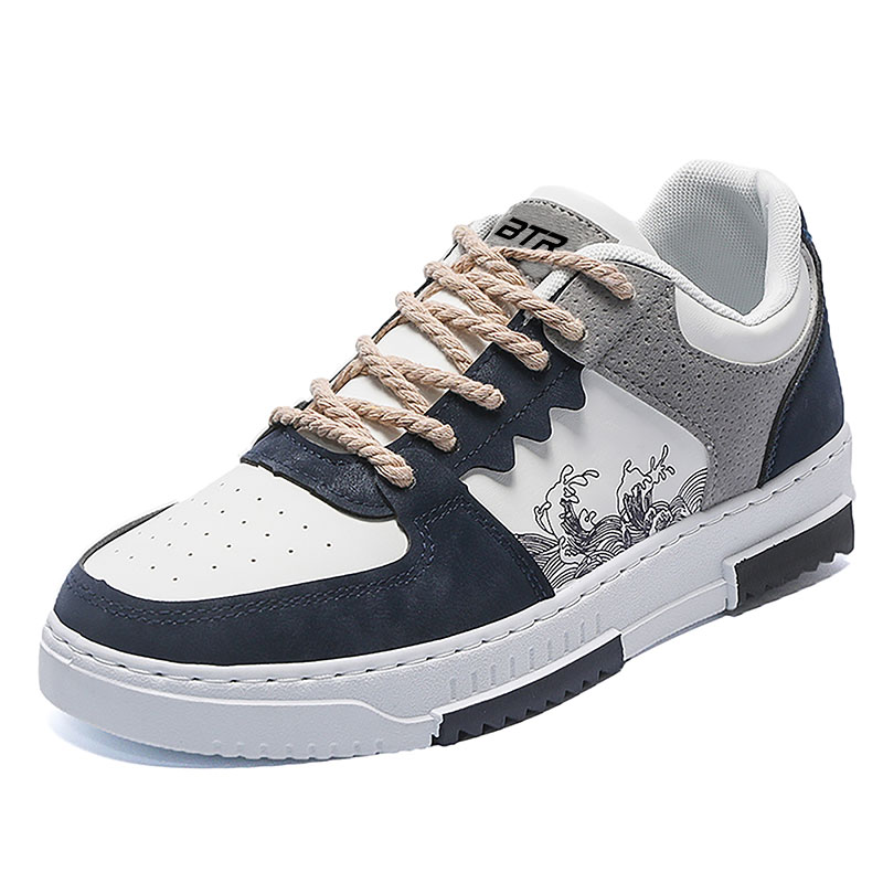 Низкие мужские кроссовки для скейтбординга с противоскользящими амортизаторами и износостойкими свойствами BTR, Dark Blue
Низкие мужские кроссовки для скейтбординга с противоскользящими амортизаторами и износостойкими свойствами BTR, Dark Blue