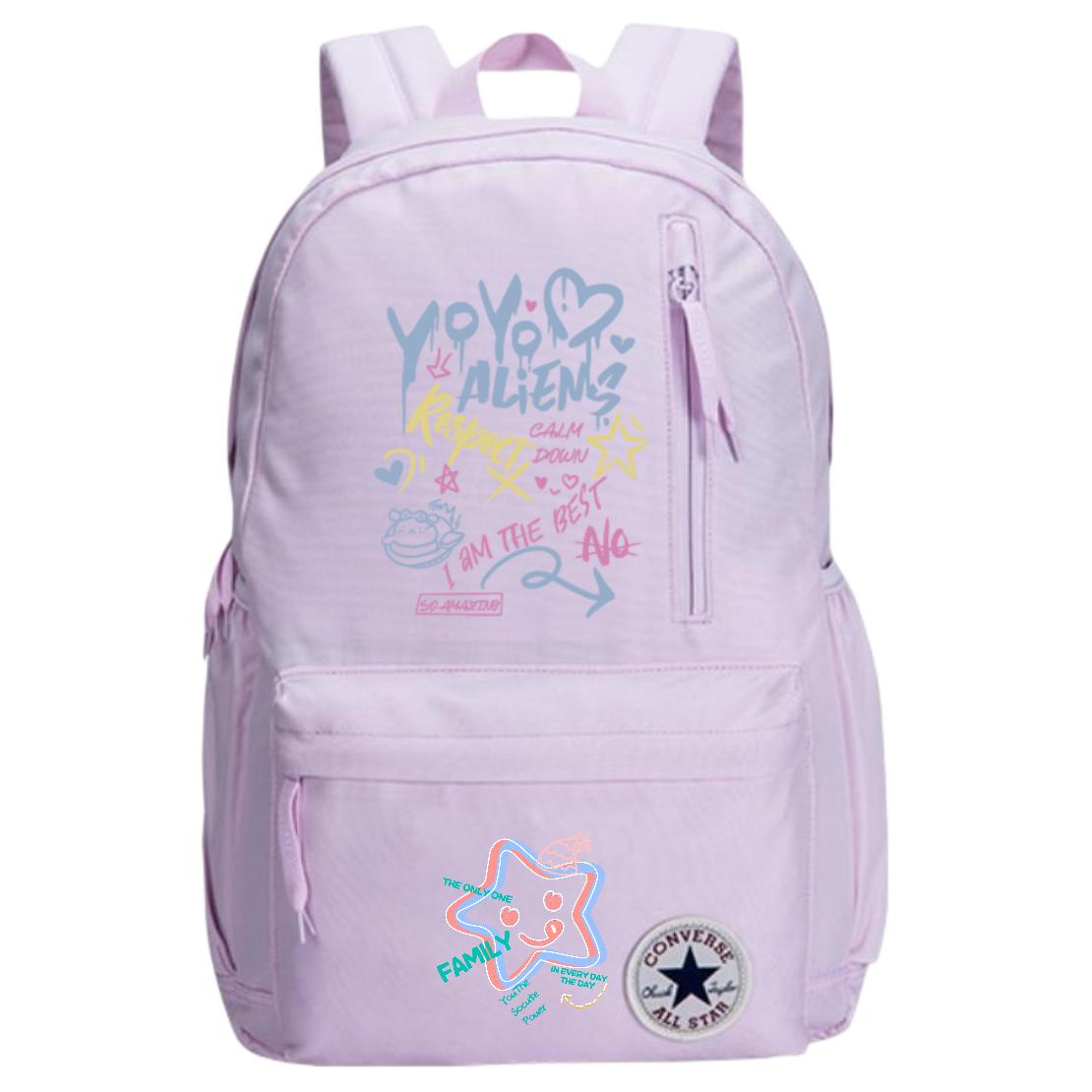 Converse Женский рюкзак из полиэстера среднего размера светло-фиолетовый, Letter Graffiti
Converse Женский рюкзак из полиэстера среднего размера светло-фиолетовый, Letter Graffiti