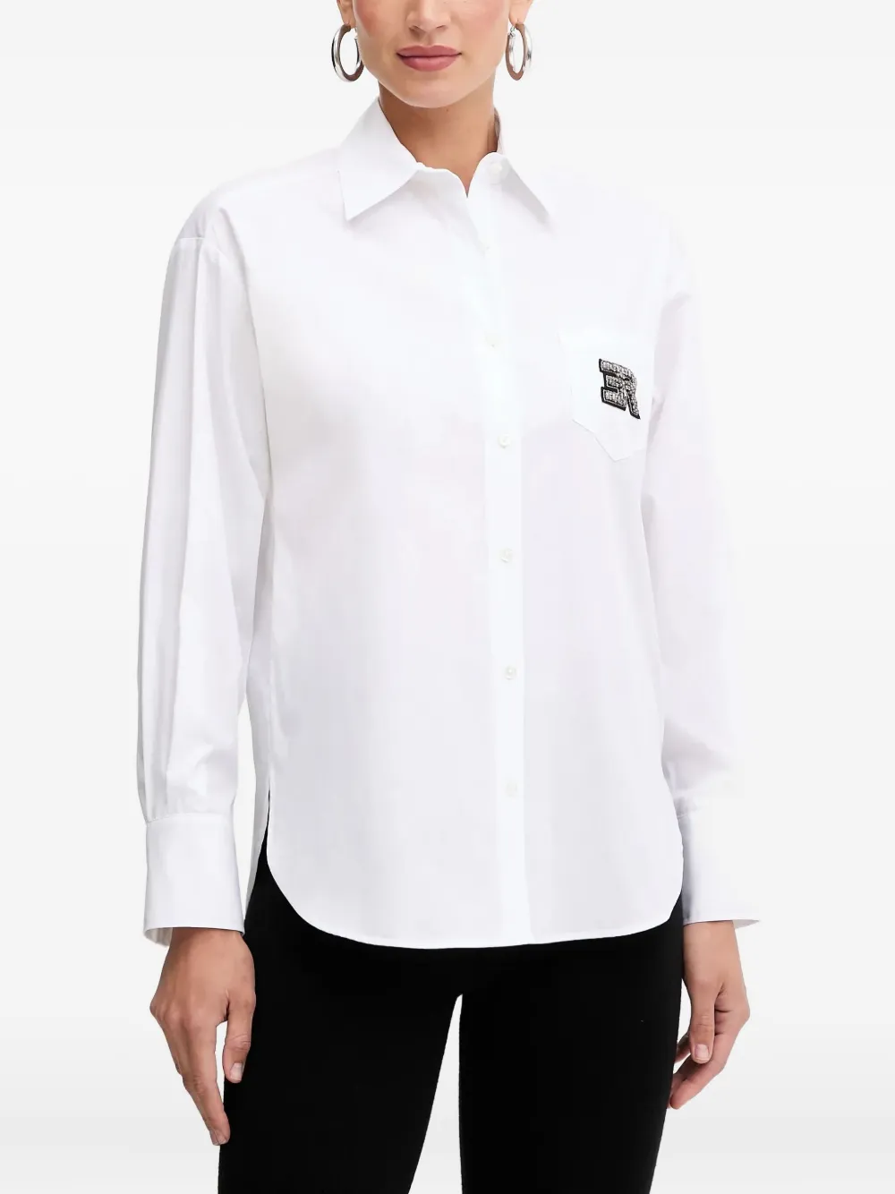 Рубашка с длинными рукавами и логотипом Ermanno Scervino, белый
Рубашка с длинными рукавами и логотипом Ermanno Scervino, белый