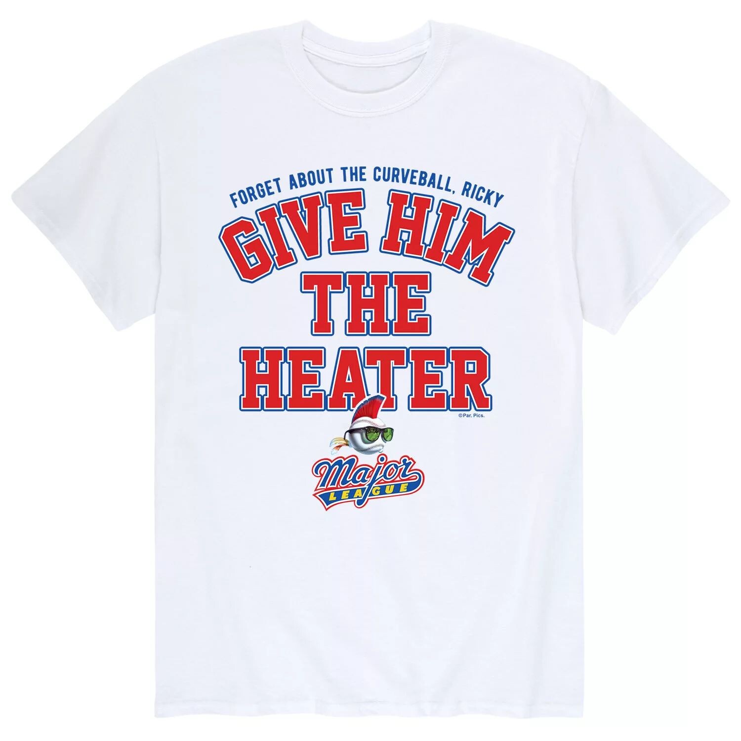 Мужская бейсбольная футболка Высшей лиги с надписью "Give Him The Heater" Licensed Character
Мужская бейсбольная футболка Высшей лиги с надписью "Give Him The Heater" Licensed Character