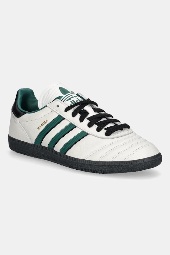 Кожаные кроссовки Samba JP Adidas Originals, бежевый
Кожаные кроссовки Samba JP Adidas Originals, бежевый