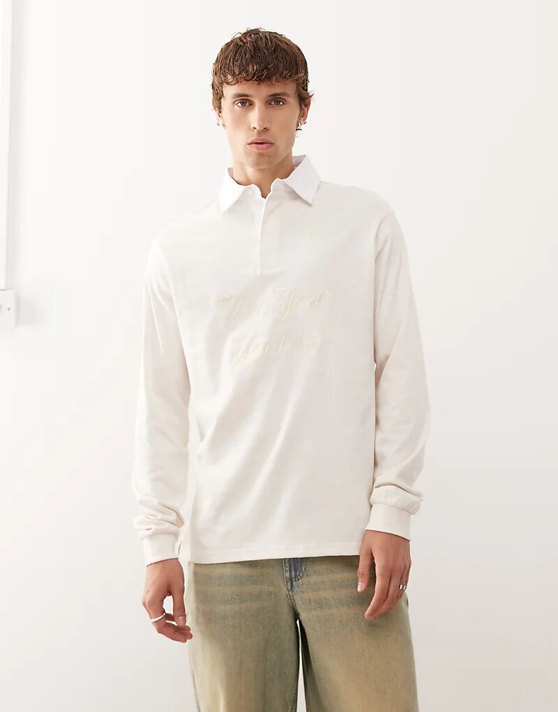 Футболка с логотипом регби New Era LA Dodgers кремового цвета
Футболка с логотипом регби New Era LA Dodgers кремового цвета