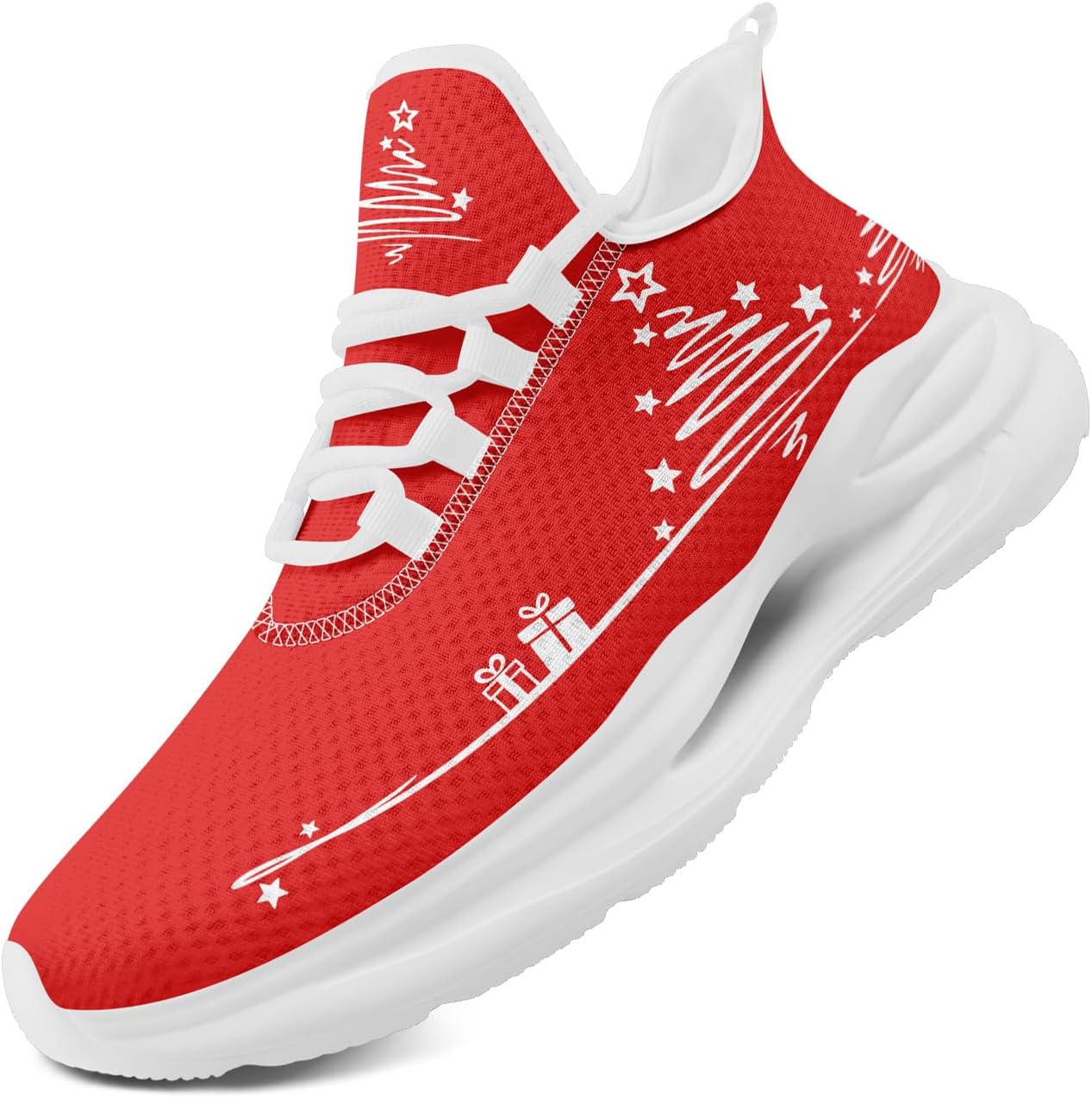 Рождественские кроссовки для мужчин и женщин, праздничная обувь для вечеринок, легкие, дышащие, стильные, с амортизацией, рождественские туфли Awsole, белый/красный
Рождественские кроссовки для мужчин и женщин, праздничная обувь для вечеринок, легкие, дышащие, стильные, с амортизацией, рождественские туфли Awsole, белый/красный