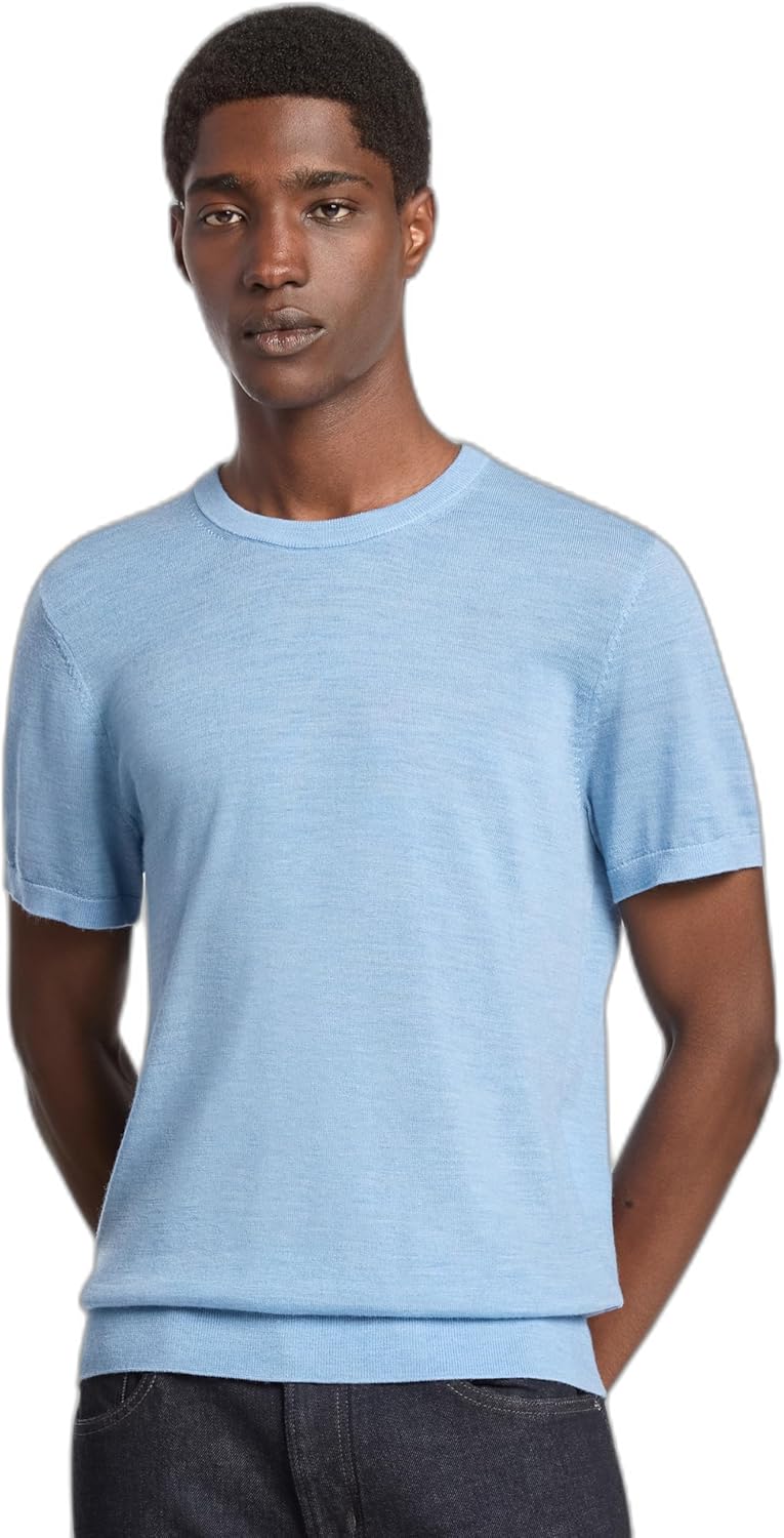 Мужская футболка Michael Kors с коротким рукавом и круглым вырезом из мериносовой шерсти, French Blue Heather, Синий, Мужская футболка Michael Kors с коротким рукавом и круглым вырезом из мериносовой шерсти, French Blue Heather
Мужская футболка Michael Kors с коротким рукавом и круглым вырезом из мериносовой шерсти, French Blue Heather, Синий, Мужская футболка Michael Kors с коротким рукавом и круглым вырезом из мериносовой шерсти, French Blue Heather