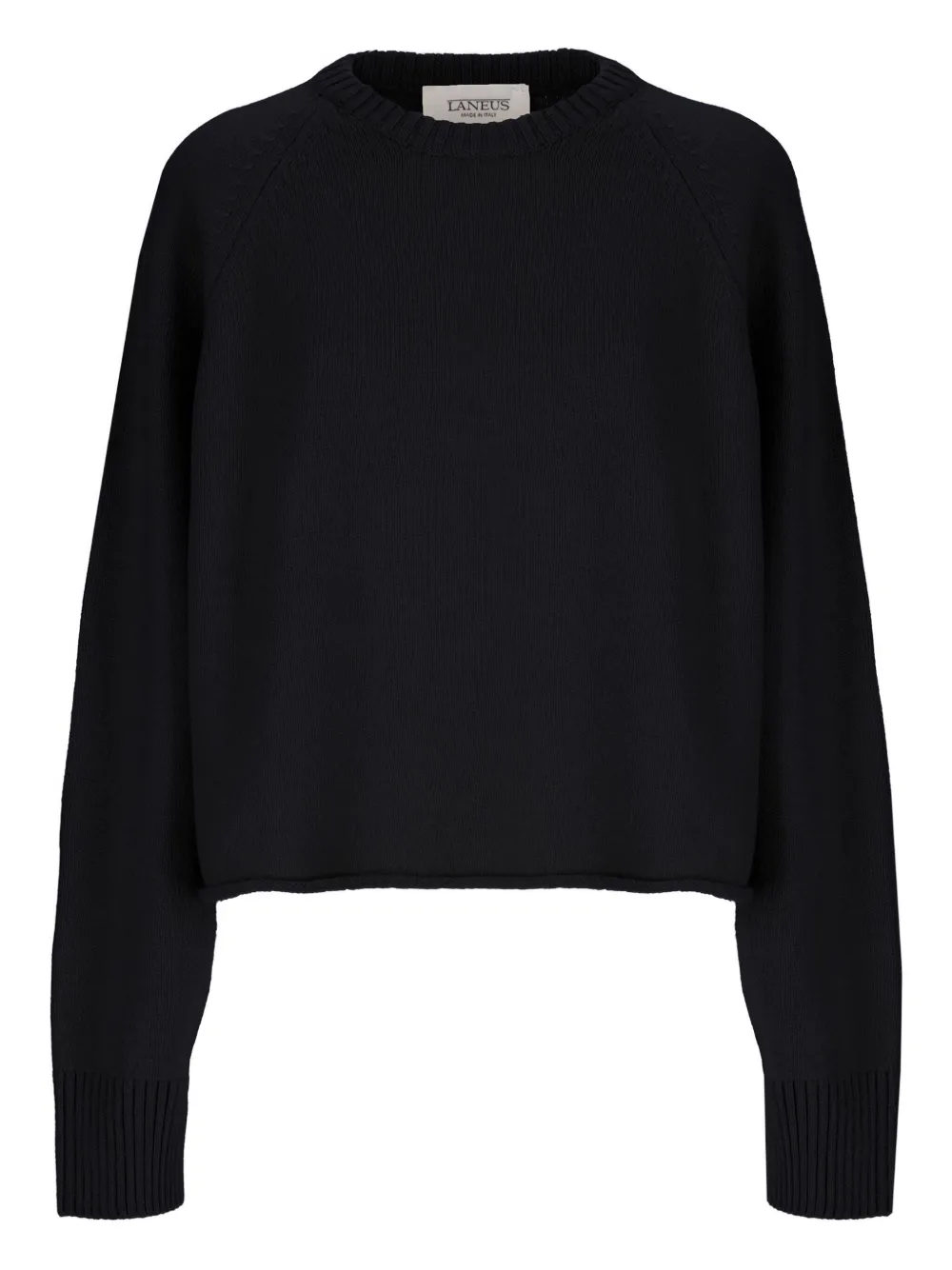 Укороченный джемпер с рукавами реглан Laneus, черный
Укороченный джемпер с рукавами реглан Laneus, черный