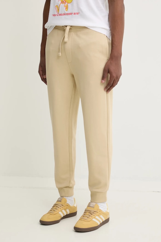Хлопковые спортивные брюки Hugo, бежевый
Хлопковые спортивные брюки Hugo, бежевый