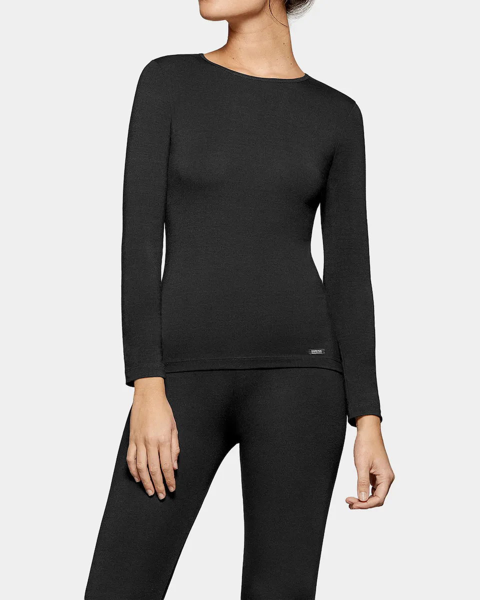 Женская термофутболка с длинными рукавами и круглым вырезом Impetus, чёрный
Женская термофутболка с длинными рукавами и круглым вырезом Impetus, чёрный