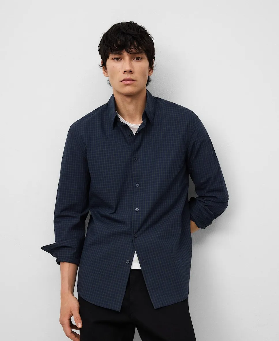 Мужская рубашка в клетку с отложным воротником Adolfo Dominguez, синий
Мужская рубашка в клетку с отложным воротником Adolfo Dominguez, синий