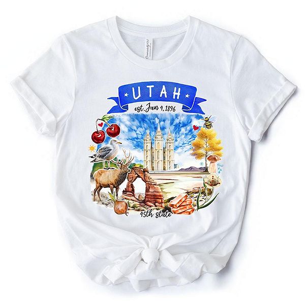 Футболка с тематикой штата Юта и достопримечательностями Ornamentallyyou
Футболка с тематикой штата Юта и достопримечательностями Ornamentallyyou