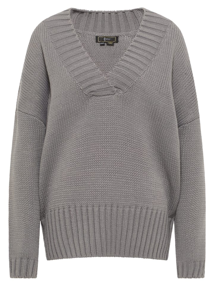 Женский вязаный свитер серого цвета faina
Женский вязаный свитер серого цвета faina