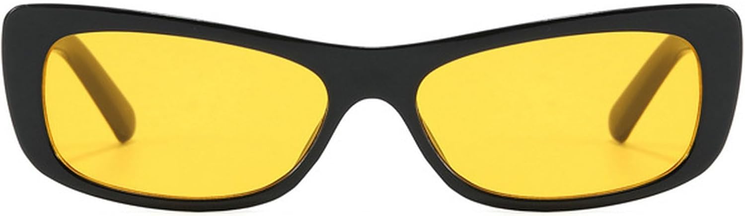 Маленькие солнцезащитные очки «кошачий глаз» для женщин, ретро-солнцезащитные очки прямоугольной формы, модные очки для лета, отдыха на природе и путешествий mincl, Black Yellow
Маленькие солнцезащитные очки «кошачий глаз» для женщин, ретро-солнцезащитные очки прямоугольной формы, модные очки для лета, отдыха на природе и путешествий mincl, Black Yellow