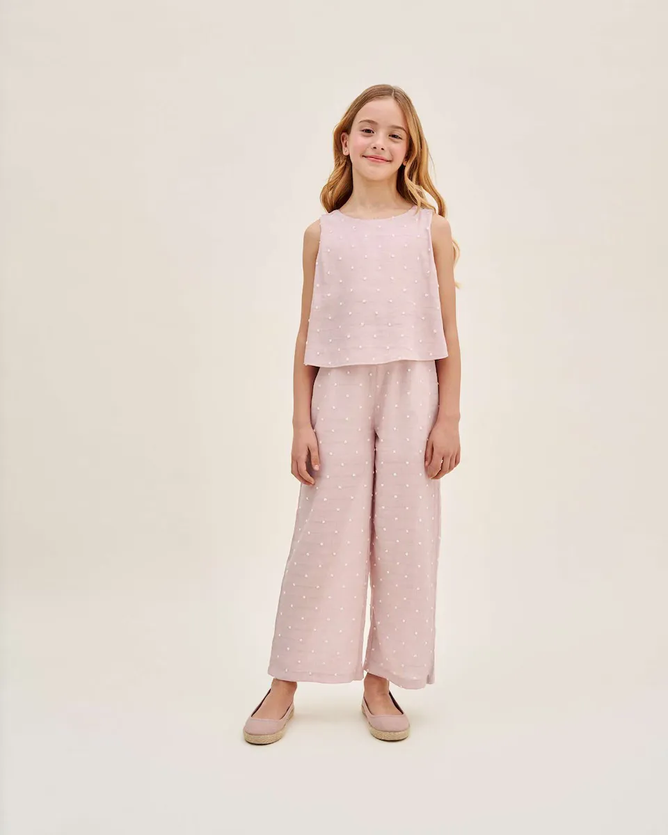 Длинный розовый девичий комбинезон в белый мини горошек Dadati, цвет Rosa
Длинный розовый девичий комбинезон в белый мини горошек Dadati, цвет Rosa