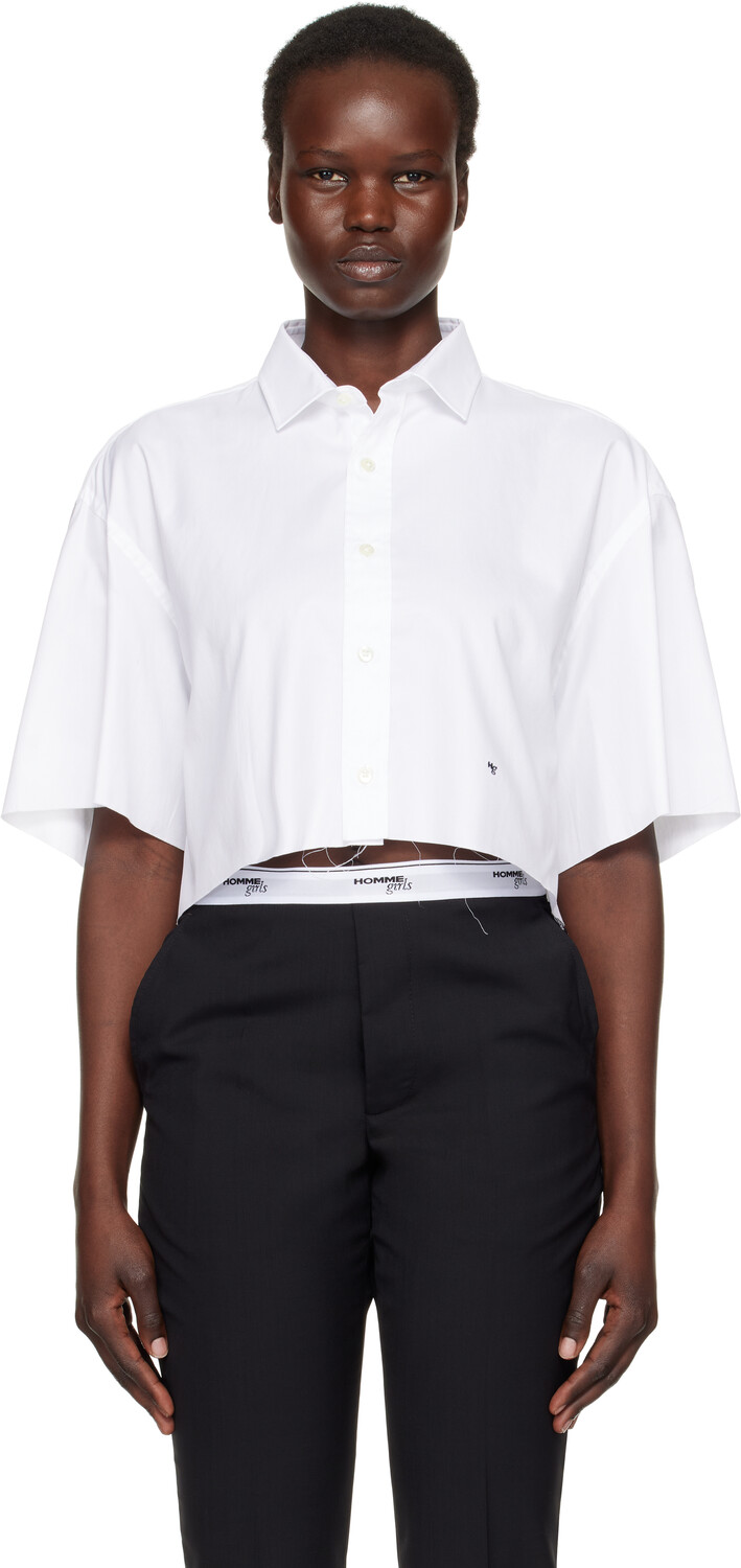 Укороченная рубашка большого размера HommeGirls 
Укороченная рубашка большого размера HommeGirls