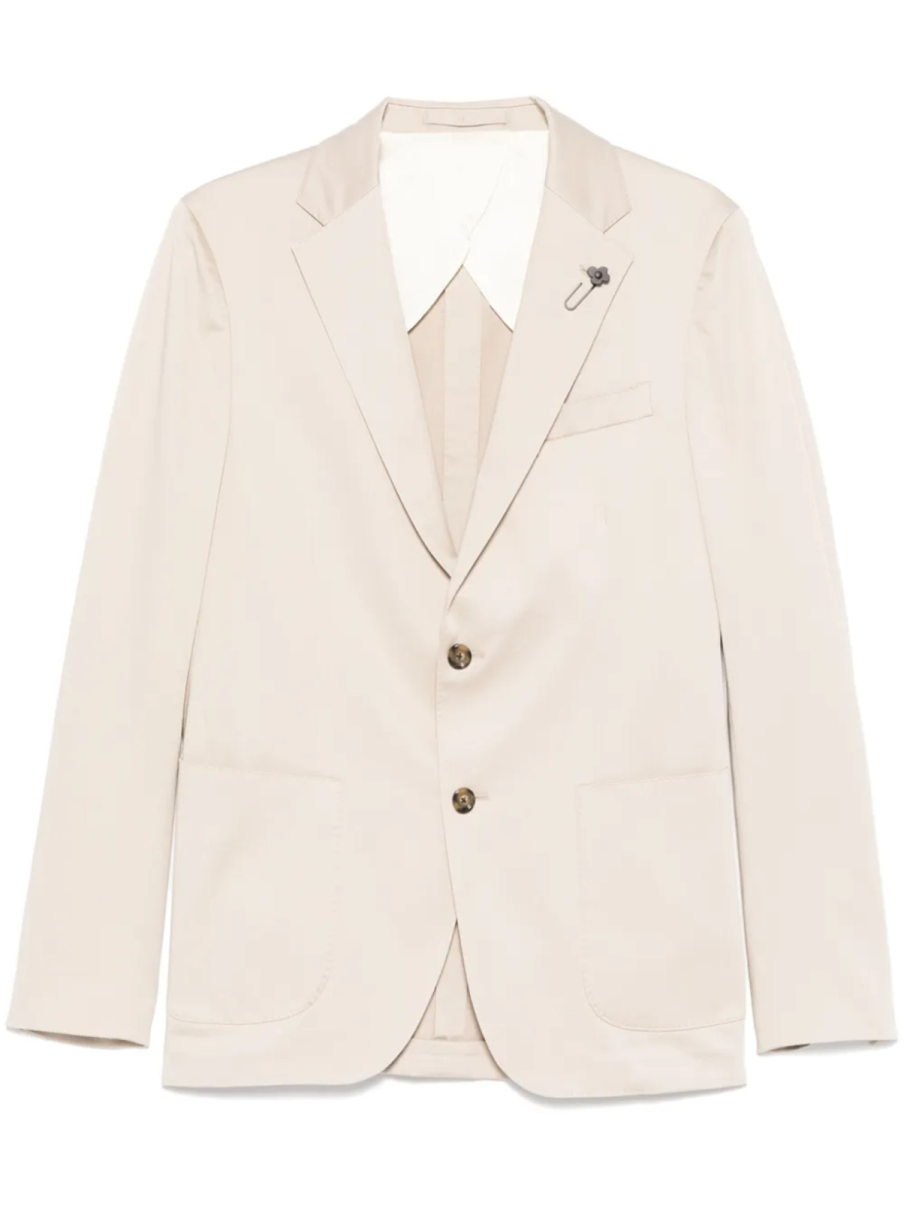 Блейзер с брошью Lardini, нейтральный
Блейзер с брошью Lardini, нейтральный