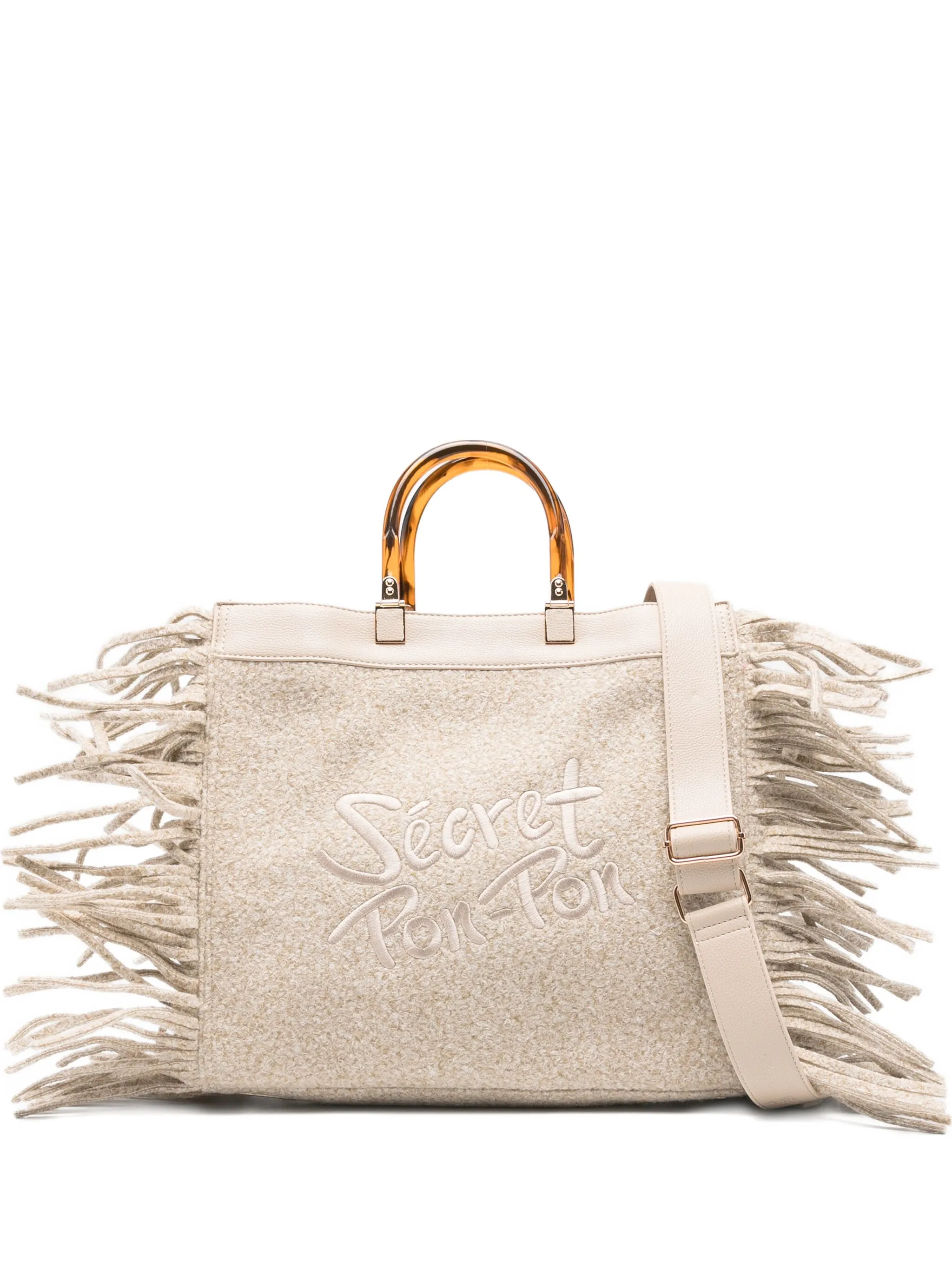 Сумка на плечо с бахромой Secret Pon Pon, белый
Сумка на плечо с бахромой Secret Pon Pon, белый