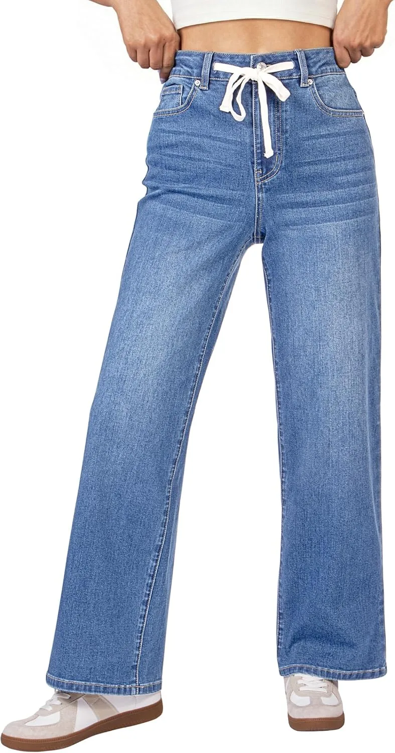 Luvamia широкие джинсы женские High Waisted с завязками
Luvamia широкие джинсы женские High Waisted с завязками