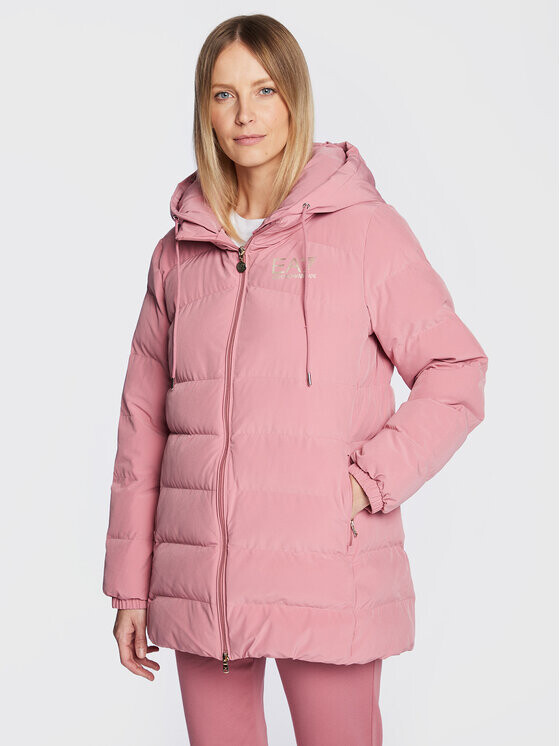 Пуховик стандартного кроя Ea7 Emporio Armani, розовый 
Пуховик стандартного кроя Ea7 Emporio Armani, розовый